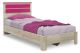Κρεβάτι παιδικό Looney pakoworld σε χρώμα castillo-ροζ 100x200εκ