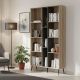 Βιβλιοθήκη Zezan pakoworld σε sonoma-ανθρακί απόχρωση 114x30x200.5εκ
