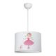Παιδικό φωτιστικό οροφής Ballerina pakoworld led E27 πολύχρωμο PVC Φ30x20εκ
