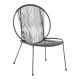 Καρέκλα κήπου Dapper pakoworld μαύρο μέταλλο-pe μαύρο 64.5x71x92.5εκ