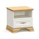 ΣΕΤ 2 TMX Κομοδίνο Jaden pakoworld golden oak-λευκό antique 49x41x47εκ