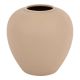 Βάζο Vegen pakoworld κεραμικό σε μπεζ απόχρωση Φ22x24εκ