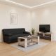 Φοιτητικό πακέτο επίπλων σαλονιού New Living pakoworld σετ 3 τμχ
