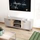 Έπιπλο τηλεόρασης Polenio pakoworld cappuccino με φυσικό 150x40x53εκ