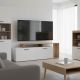Έπιπλο τηλεόρασης Tobler pakoworld σε oak- λευκή απόχρωση 170x40x53εκ