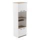 Ντουλάπα κουζίνας Rowan pakoworld σε λευκή-sonoma απόχρωση 60x42x182εκ