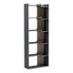 Βιβλιοθήκη Corpus pakoworld ανθρακί-sonoma 61x22x162εκ