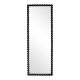 Καθρέπτης Ledalo pakoworld ξύλο σε μαύρη απόχρωση 45x4.5x130εκ