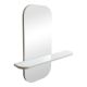 Καθρέπτης Lunaria pakoworld λευκό MDF 60x11.5x60εκ