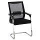 Καρέκλα γραφείου επισκέπτη Chromatic pakoworld μέταλλο-mesh μαύρο