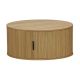 Τραπέζι σαλονιού Scandi pakoworld MDF σε φυσική απόχρωση Φ80x35.5εκ