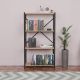 Βιβλιοθήκη Jackrey pakoworld oak μελαμίνης-μαύρο μέταλλο 63x30x114εκ