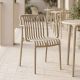 Πολυθρόνα Zoi pakoworld pp cappuccino 54x57.5x79εκ