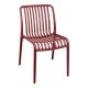 Καρέκλα Zoi pakoworld στοιβαζόμενη terracotta PP 42x58x79εκ