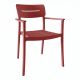 Πολυθρόνα Pilma pakoworld terracotta PP 57x54x82εκ