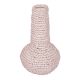 Βάζο Sannery Inart sisal σε φυσική απόχρωση Φ18x30εκ