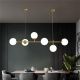 Φωτιστικό οροφής Bemfy pakoworld led χρυσό μεταλλικό 120x15x15εκ