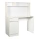 Γραφείο εργασίας Secreta pakoworld με ράφι σε λευκή απόχρωση 110x50x135εκ