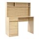 Γραφείο εργασίας Secreta pakoworld με ράφι σε oak απόχρωση 110x50x135εκ