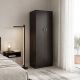 Ντουλάπα δίφυλλη Athos pakoworld σε wenge απόχρωση 60x42x180εκ
