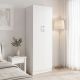 Ντουλάπα δίφυλλη Athos pakoworld σε λευκή απόχρωση 60x42x180εκ