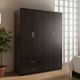 Ντουλάπα τετράφυλλη Athos pakoworld wenge 160x42x180εκ