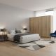 Ντουλάπα εξάφυλλη Athos I pakoworld sonoma 240x42x180εκ