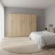 Ντουλάπα εξάφυλλη Athos ΙΙ pakoworld sonoma 240x42x180εκ
