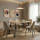 Τραπέζι Squaro pakoworld sonoma mdf με μαύρα μεταλλικά πόδια 120x70x75εκ