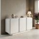 Μπουφές Kooldio pakoworld mdf λευκό 120x37.5x69εκ