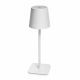 VenCore 2792-10008 - LED Table Light Rechargeable CCT White Matte - Διακοσμητικό Φωτιστικό LED Λευκό Ματ Μεταλλικό Πορτατίφ Επαναφορτιζόμενο USB - Touch ON-OFF-Change Color - Μπαταρία 1800mAh - Ψυχρο - Ημέρας - Θερμό CCT - Φ11 x Υ36cm