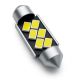 VenCore 3216-10092 - C5W Festoon 36mm - Λάμπα LED Σωληνωτή για Βάση C5W 36mm Festoon 6 SMD 5630 1.5W 300 Lumen 12 Volt Ψυχρό Λευκό 6000K