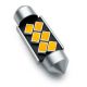 VenCore 3216-10093 - C5W Festoon 36mm - Λάμπα LED Σωληνωτή για Βάση C5W 36mm Festoon 6 SMD 5630 1.5W 280 Lumen 12 Volt Θερμό Λευκό 3000K