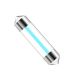 VenCore 3216-10122 - C5W Festoon 36mm - Λάμπα LED Σωληνωτή για Βάση C5W 36mm Festoon 1 Filament LED 0.35W 100 Lumen 12 Volt Γαλάζιο Ice Blue