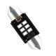 VenCore 3216-10142 - C5W Festoon CanBus Gen4 36mm - Λάμπα LED Σωληνωτή για Βάση C5W 36mm Festoon CanBus Gen4 6 SMD 3020 2W 290 Lumen 8-48 Volt Κόκκινο