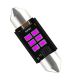 VenCore 3216-10155 - C5W Festoon CanBus Gen4 39mm - Λάμπα LED Σωληνωτή για Βάση C5W 39mm Festoon CanBus Gen4 6 SMD 3020 2W 290 Lumen 8-48 Volt Ροζ