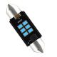 VenCore 3216-10160 - C5W Festoon CanBus Gen4 42mm - Λάμπα LED Σωληνωτή για Βάση C5W 42mm Festoon CanBus Gen4 6 SMD 3020 2W 290 Lumen 8-48 Volt Γαλάζιο Ice Blue