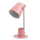 Focus Desk Pink - Επιτραπέζιο Μονόφωτο E27 Μοντέρνο Μέταλλο Ροζ Καμπάνα - Μ12 x Π15 x Υ38cm