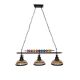 VenCore Billiardo III 6089-10042 - Φωτιστικό Οροφής Τρίφωτο Κρεμαστό Μαύρο Μεταλλικό και Μελί Γυαλί - Vintage Σχέδιο με Βάση-Ντουί 3xE27 - Μ95 x Π25 x Υ30cm