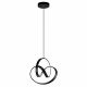 VenCore Loop Black 6089-20006 - Μοντέρνο Κρεμαστό Φωτιστικό Οροφής LED 18W Μαύρο Αλουμίνιο με Ρυθμιζόμενο CCT Λευκό - Ημέρας - Θερμό - Χειρισμός CCT μέσω Διακόπτη On-Off - Φ20 x Υ25cm