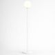 VenCore Orbia White 6091-20002 - Μοντέρνο Επιδαπέδιο Φωτιστικό Μονόφωτο Λευκό Αλουμίνιο με Βάση-Ντουί 1xE27 - Φ35 x Υ165cm