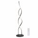 VenCore Helix Black 6091-20023 - Μοντέρνο Επιδαπέδιο Φωτιστικό LED 20W Μαύρο Αλουμίνιο - Ρυθμιζόμενο CCT Λευκό - Ημέρας - Θερμό & Χειριστήριο - Φ25 x Υ105cm