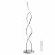 VenCore Helix Silver 6091-20024 - Μοντέρνο Επιδαπέδιο Φωτιστικό LED 20W Ασημί Αλουμίνιο - Ρυθμιζόμενο CCT Λευκό - Ημέρας - Θερμό & Χειριστήριο - Φ25 x Υ105cm