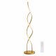 VenCore Helix Gold 6091-20025 - Μοντέρνο Επιδαπέδιο Φωτιστικό LED 20W Χρυσό Αλουμίνιο - Ρυθμιζόμενο CCT Λευκό - Ημέρας - Θερμό & Χειριστήριο - Φ25 x Υ105cm