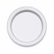 VenCore Noctis White 6093-20014 - Μοντέρνο Επιτοίχιο Φωτιστικό Απλίκα LED 12W Λευκό Αλουμίνιο με Ρυθμιζόμενο CCT Λευκό - Ημέρας - Θερμό - Χειρισμός CCT μέσω Διακόπτη On-Off - Φ21 x Υ5cm