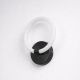 VenCore Velora Black 6093-20049 - Μοντέρνο Επιτοίχιο Φωτιστικό Απλίκα LED 12W Μαύρο Αλουμίνιο με Ρυθμιζόμενο CCT Λευκό - Ημέρας - Θερμό - Χειρισμός CCT μέσω Διακόπτη On-Off