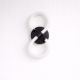 VenCore Eterna Black 6093-20053 - Μοντέρνο Επιτοίχιο Φωτιστικό Απλίκα LED 12W Μαύρο Αλουμίνιο με Ρυθμιζόμενο CCT Λευκό - Ημέρας - Θερμό - Χειρισμός CCT μέσω Διακόπτη On-Off
