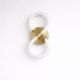 VenCore Eterna Gold 6093-20056 - Μοντέρνο Επιτοίχιο Φωτιστικό Απλίκα LED 12W Χρυσό Αλουμίνιο με Ρυθμιζόμενο CCT Λευκό - Ημέρας - Θερμό - Χειρισμός CCT μέσω Διακόπτη On-Off