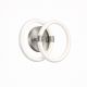 VenCore Vireon Silver 6093-20059 - Μοντέρνο Επιτοίχιο Φωτιστικό Απλίκα LED 12W Ασημί Αλουμίνιο με Ρυθμιζόμενο CCT Λευκό - Ημέρας - Θερμό - Χειρισμός CCT μέσω Διακόπτη On-Off