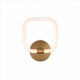 VenCore Seren Gold 6093-20064 - Μοντέρνο Επιτοίχιο Φωτιστικό Απλίκα LED 12W Χρυσό Αλουμίνιο με Ρυθμιζόμενο CCT Λευκό - Ημέρας - Θερμό - Χειρισμός CCT μέσω Διακόπτη On-Off
